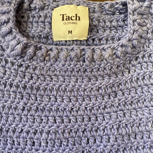 Tach crochet balloon sleeve sweater size medium - Picture 2 of 3